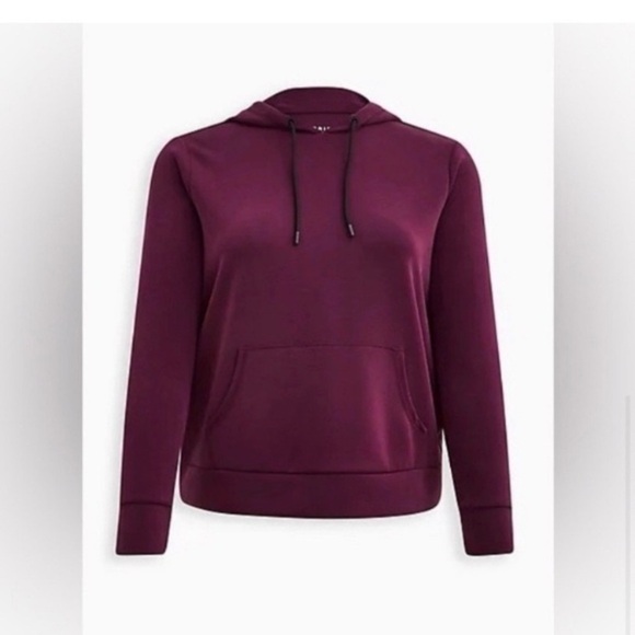 torrid Tops - TORRID Active Purple Hooded Sweatshirt